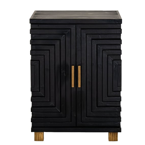 lennox black 2 door side cupboard 4