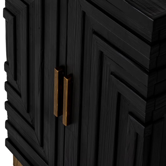 lennox black 2 door side cupboard 5