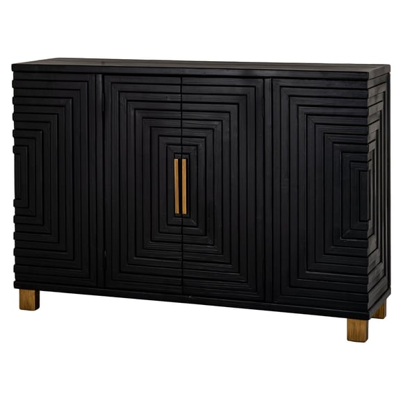lennox black 2 door sideboard 3