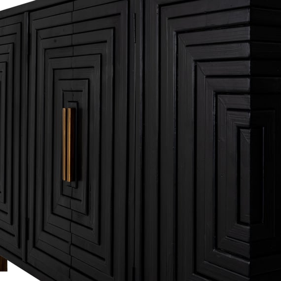 lennox black 2 door sideboard 5