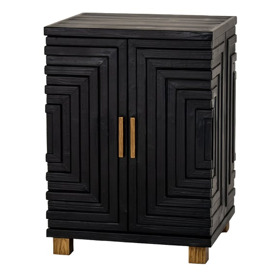 lennox black 2 door side cupboard 2
