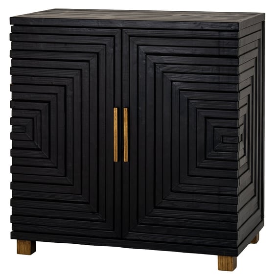 lennox black 2 door small sideboard 2