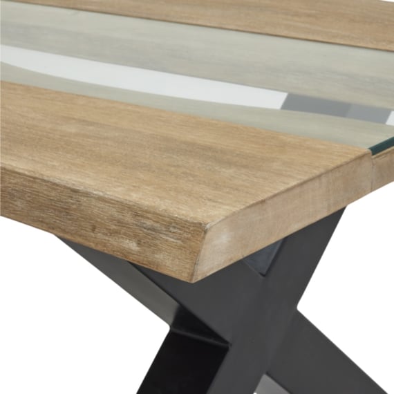 live edge collection light acacia river coffee table 2