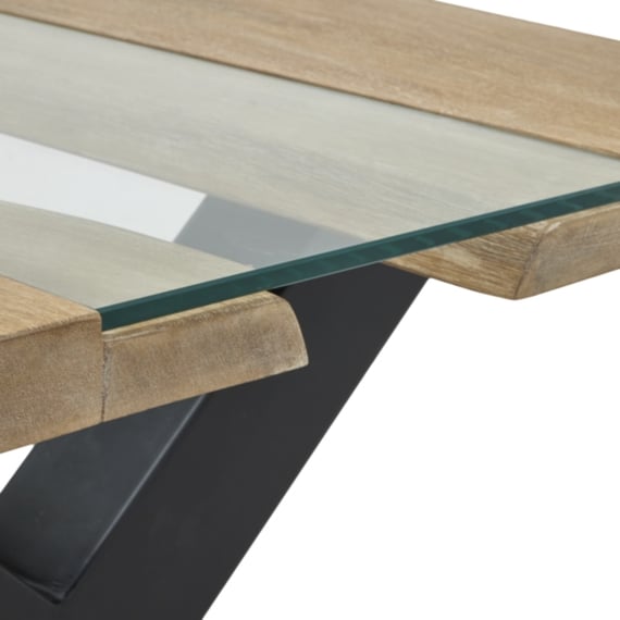live edge collection light acacia river coffee table 3