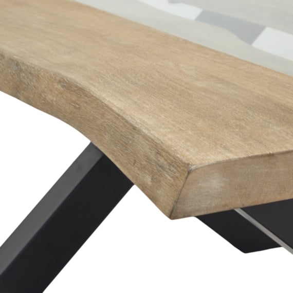 live edge collection light acacia river coffee table 5