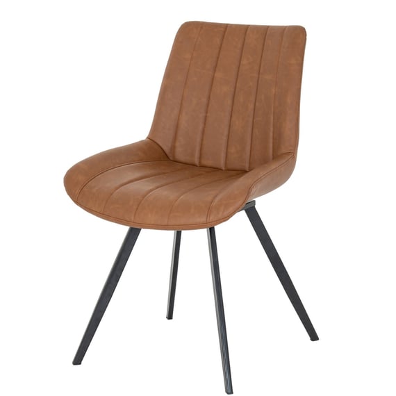 malmo tan swivel dining chair 2