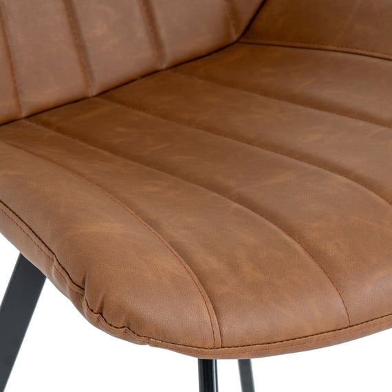 malmo tan swivel dining chair 5
