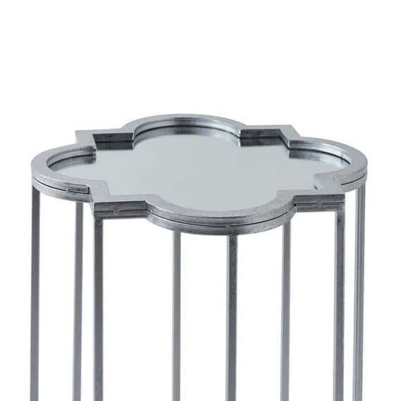 quarter foil mirrored set of two side tables 3