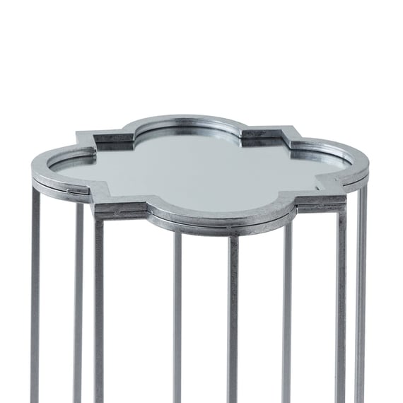 quarter foil mirrored set of two side tables 4
