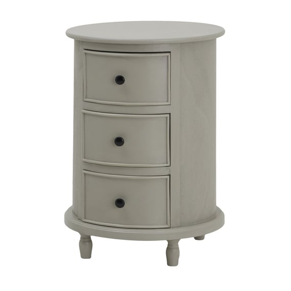 the camden collection 3 drawer round side table 2