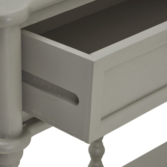 the camden collection large two drawer console table 5
