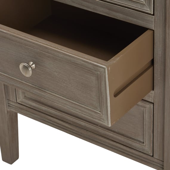 the serene collection three drawer bedside table 3