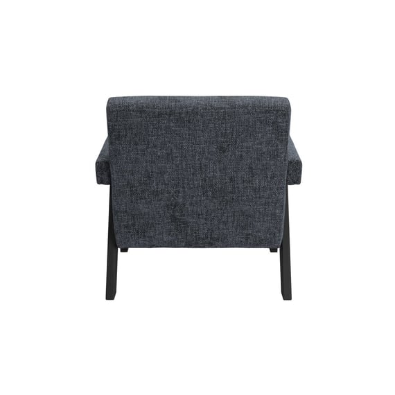 abel coal fabric armchair back