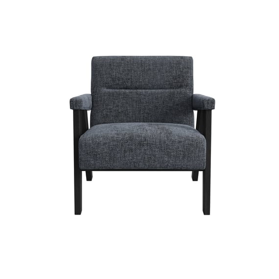 abel coal fabric armchair front