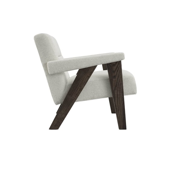 abel milk fabric armchair side