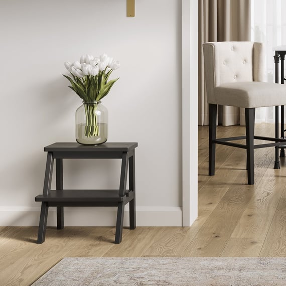 addie black step stool styled