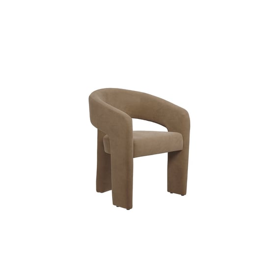 alba mole velvet dining chair angle