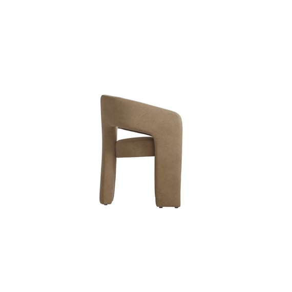 alba mole velvet dining chair side