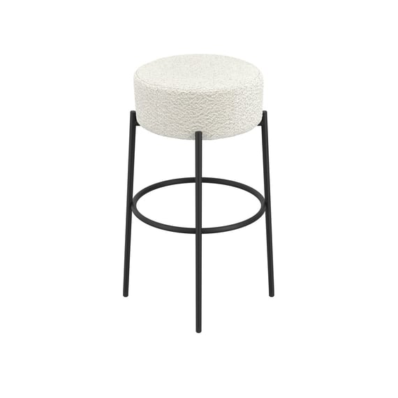 anais ivory boucle counter stool front