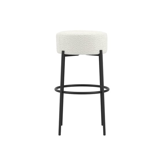anais ivory boucle counter stool side