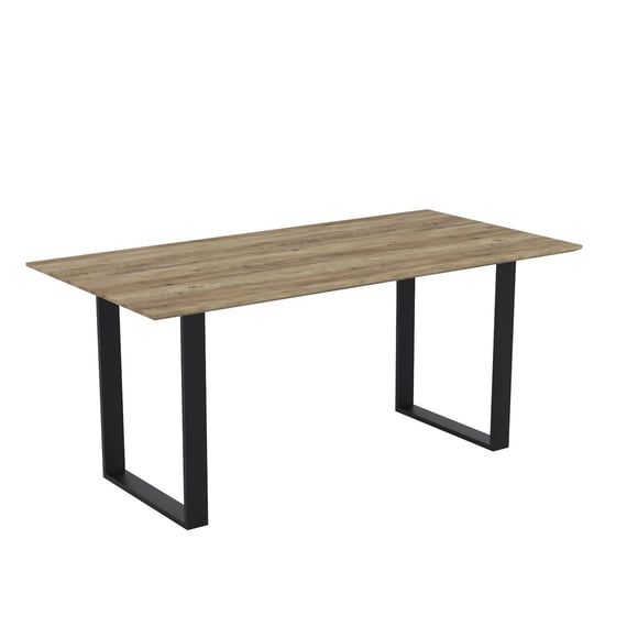 antibes russet black dining table angle