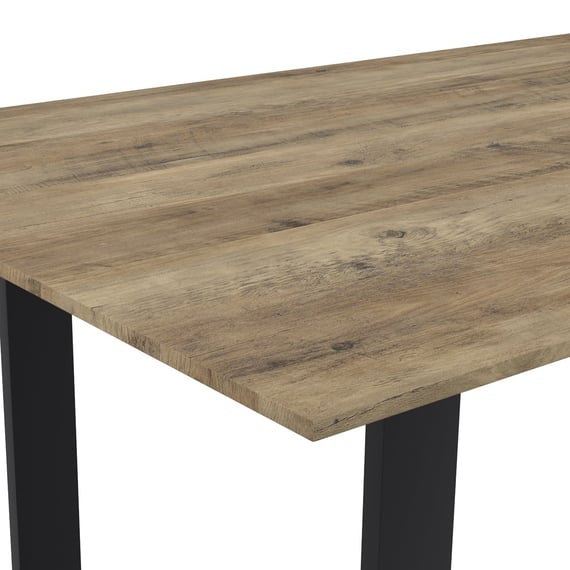 antibes russet black dining table close up