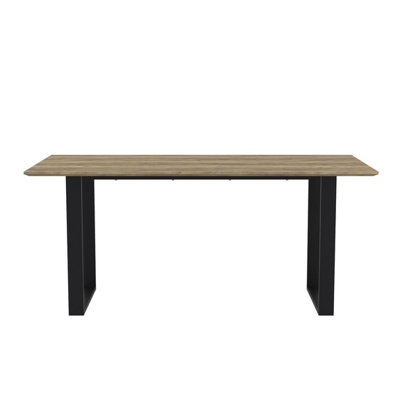 antibes russet black dining table front