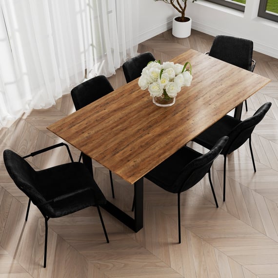 Antibes Russet Gold Dining Table