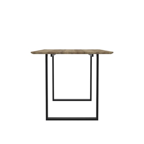 antibes russet black dining table side