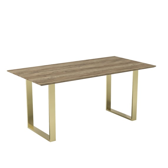 antibes russet gold dining table angle