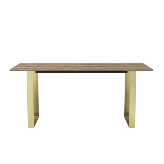 antibes russet gold dining table front