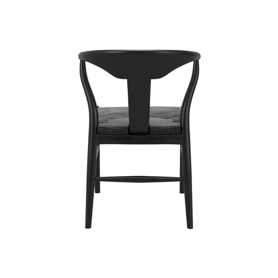 aries black dining chair back