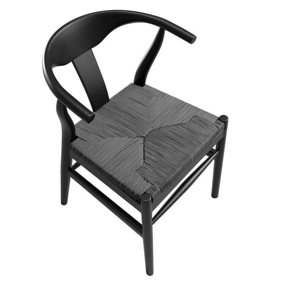 aries black dining chair close up