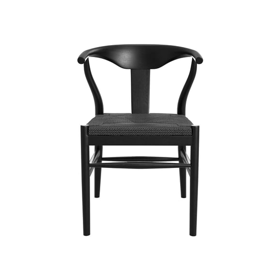 aries black dining chair front