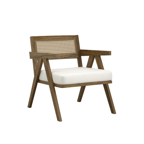 arizona smoked ecru cane chair angle