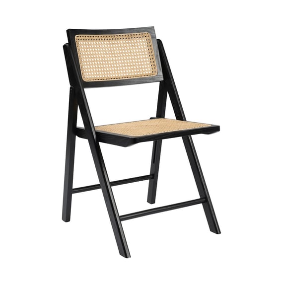 ashton blonde folding dining chair angle detail