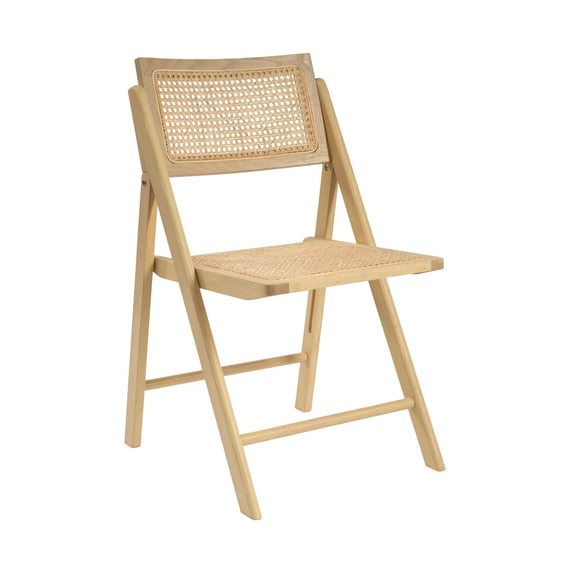 ashton blonde folding dining chair angle