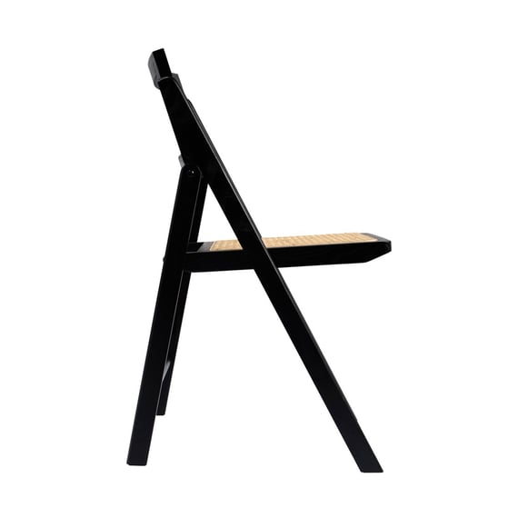 ashton blonde folding dining chair side detail