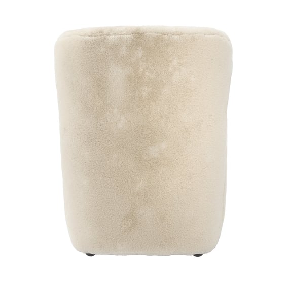 bear dawn faux fur armchair back
