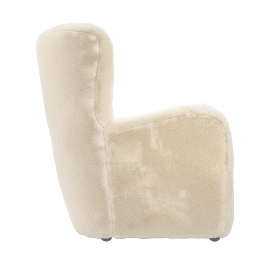 bear dawn faux fur armchair side