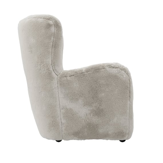 bear wolf faux fur armchair side