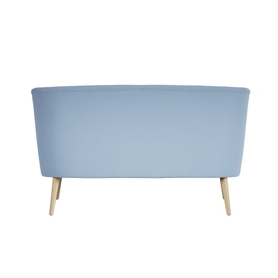 beau cornflower blue 2 seater sofa back