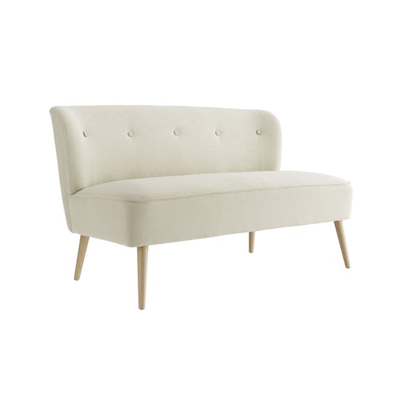 beau sand 2 seater sofa angle