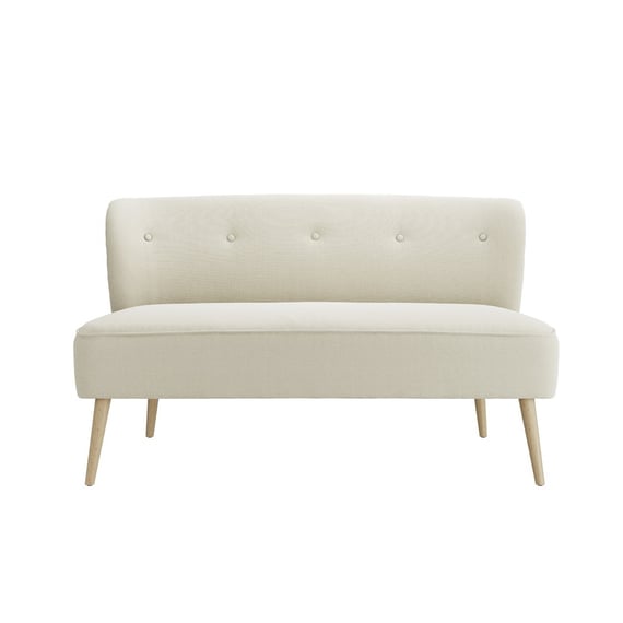 beau sand 2 seater sofa front