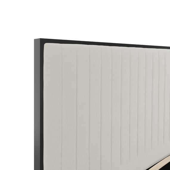 berkeley cream double bed close up