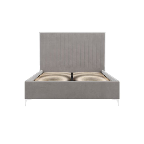 berkeley mink grey double bed front