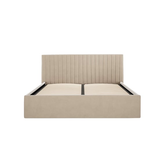 berlin beige ottoman bed standard headboard front