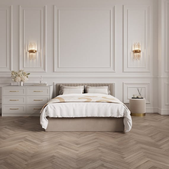 Berlin Beige Tall Ottoman Single Bed