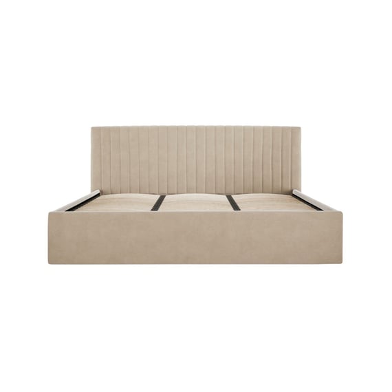 berlin beige ottoman superking bed standard front