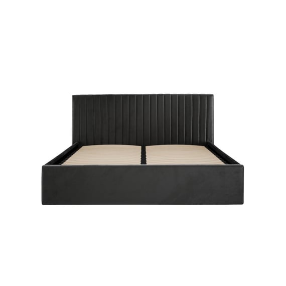 berlin black ottoman bed standard headboard front